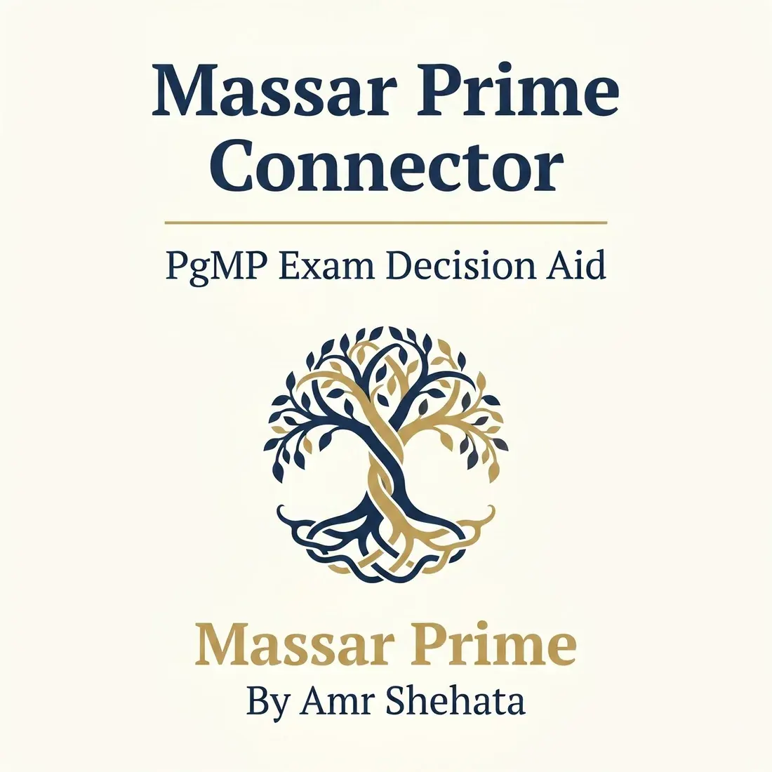 The PgMP&reg; Connector by Massar Prime, a PgMP exam decision aid.